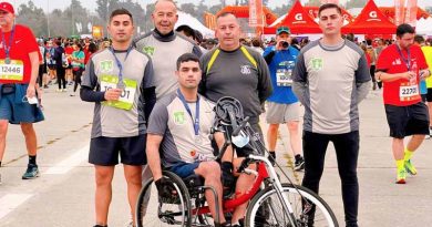 Collipulli: Funcionario de Gendarmería participa de maratón de Santiago en Hand Cycle