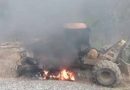 Encapuchados con armamento largo incendian maquinaria, roban camionetas e intimidan a trabajadores forestales