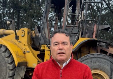 Lautaro: Beltrán estuvo en terreno y condenó atentado incendiario que afectó a emprendedor