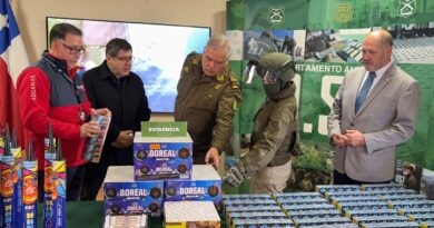 Incautan cigarrillos y fuegos artificiales avaluados en más de $300 millones en Lonquimay