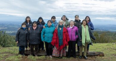 Primeros Pueblos lanza su primera colección de sweaters tejidos a mano junto a artesanas rurales de La Araucanía