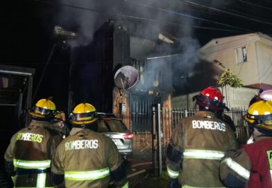 Temuco: Declaran primera alarma de incendio por vivienda en libre combustión