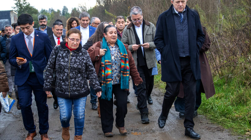 Encuentros ciudadano y empresarial, además de visitar loteos irregulares fue la agenda del ministro Poduje en La Araucanía