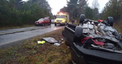Dos personas lesionadas deja accidente de tránsito en camino interior a Lican Ray