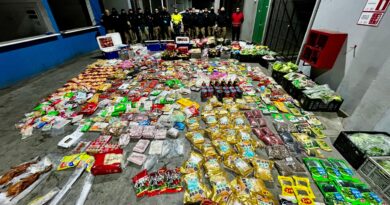 Decomisan 1,5 toneladas de alimentos asiáticos tras alerta de cámaras municipales