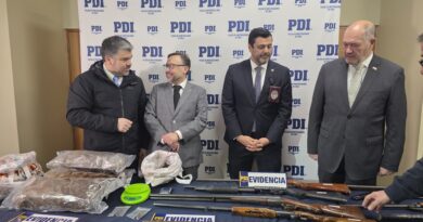 Operativo de la PDI deja cuatro detenidos y permite incautar droga, armas y más de 100 cartuchos