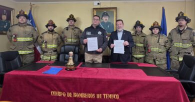 Aguas Araucanía exime del pago de agua a 65 cuarteles de Bomberos de La Araucanía