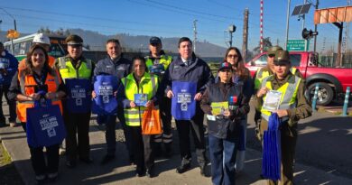 Autoridades llaman a extremar cuidados en cruces ferroviarios durante Fiestas Patrias