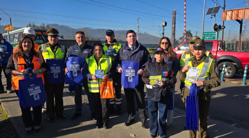 Autoridades llaman a extremar cuidados en cruces ferroviarios durante Fiestas Patrias