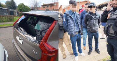 Seguridad municipal captura a dos menores de edad que robaban especies del interior de vehículos en Temuco