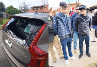 Seguridad municipal captura a dos menores de edad que robaban especies del interior de vehículos en Temuco