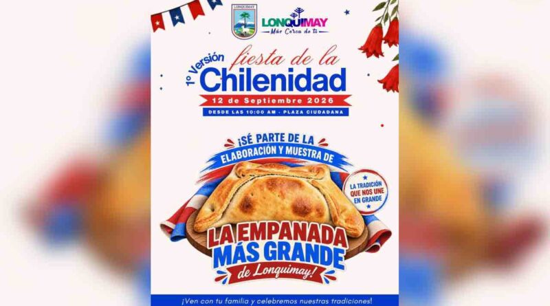 Panorama: La empanada más grande de Lonquimay será la gran protagonista de la Fiesta de la Chilenidad