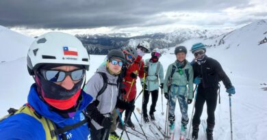 Melipeuco fue escenario de una exigente competencia de esquí de montaña