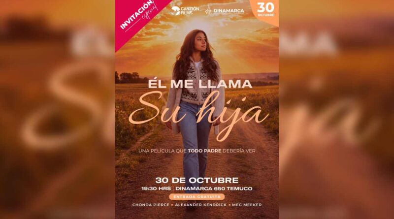 Iglesia Alianza Cristiana y Misionera Dinamarca invita a función gratuita de la película “Él me llama Su hija”